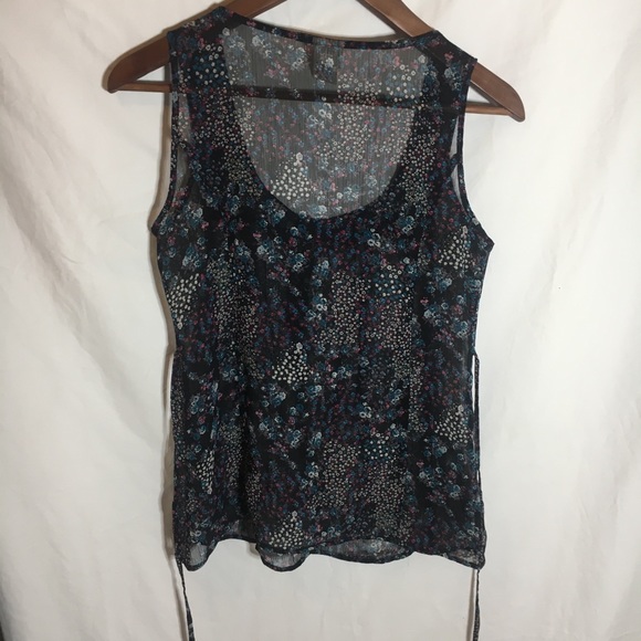 Vintage 2000s Floral Sheer Blouse - Picture 2 of 6